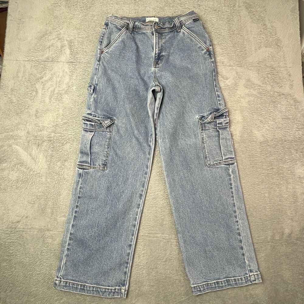 Cello Womens Cargo Jeans  Sz Tag 5/32‎ Carpenter - Picture 11 of 12